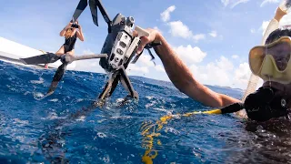 We lost drone in the ocean! Watch out for sharks 🦈