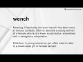 wench Meaning