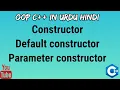 Constructor Default Parameter constructor OPP C in