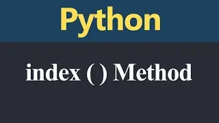 index Method in Python Hindi