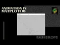 Rain drops animation matplotlib python
