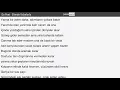 Da Poet - Elimde Yalanlarla - Sözler & Kafiye Şablonu