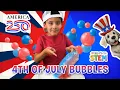4th of July DIY Bubbles for Kids Brooklyn Makes Red White Blue Bubble Art Fun STEM Activity