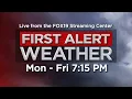 Thursday 7 15p Live FIRST ALERT Weather Show