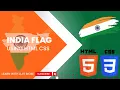 Create India Flag Using HTML CSS Learn With Ajit More