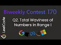 Leetcode 3751 Total Waviness of Numbers in Range 1 Biweekly Contest 170 Q2 Optimal Approach