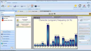 Cryptool 2 Deciphering Caesar with Frequency Analysis