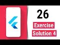 Exercise Solution 4 - Flutter Tutorial for Beginners