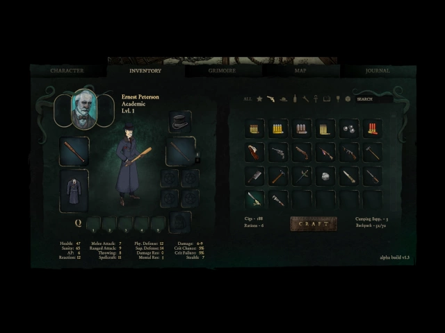 Stygian: Reign of the Old Ones Inventory System