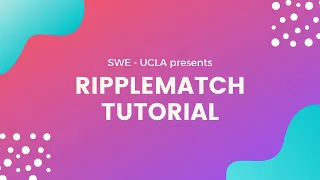 RippleMatch Tutorial