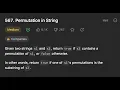 567 Permutation in String LeetCode Daily Challenge 4th February 2023 4K