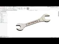 How to make a WRENCH in SolidWorks 2020 Tutorial learn form homee D