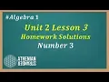 Unit 1 Lesson 3 Homework Solution Algebra 1