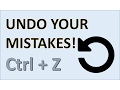Computer Fundamentals - Undo Redo Shortcut Keys