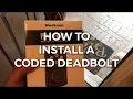 KWIKSET POWERBOLT 2 TOUCHPAD KEYLESS ENTRY EASY INSTALL