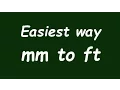 Convert Milimeter to Foot mm to ft - Formula Example Convertion Factor