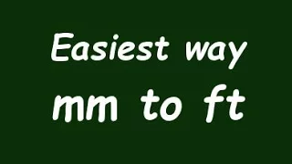 Convert Milimeter to Foot mm to ft - Formula Example Convertion Factor