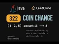 LeetCode 322 Coin Change Java Solution Dynamic Programming