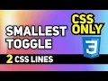 CSS Only Two Liner Toggle Show Hide Toggle Using Only CSS Pure CSS Toggle