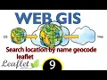 How to Search location by name geocode leaflet
