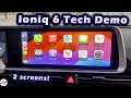 2023 Hyundai Ioniq 6 - Infotainment Review Touchscreen Tech Demo Apple CarPlay Android Auto