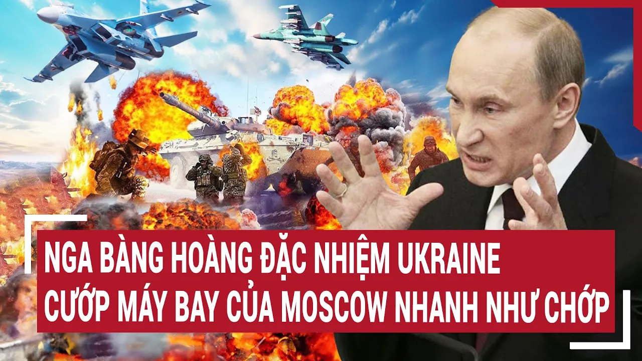 Outline Video Điểm nóng thế giới 15/7: Nga bàng hoàng đặc nhiệm Ukraine cướp máy bay của Moscow nhanh như chớp