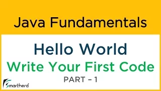 Write your first code in Java HELLO WORLD program Java Tutorial for beginners 1