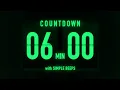 6 Minute Countdown Timer Flip Clock with Simple Beeps