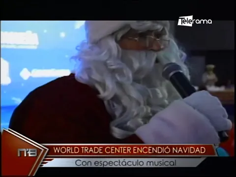 World Trade Center encendió Navidad con espectáculo musical