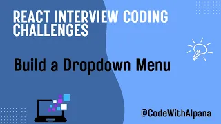 Build a Custom Dropdown Menu in React Beginner Tutorial Interview 2025 Machine Coding