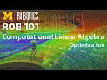 ROB 101 Optimization