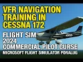 Microsoft Flight Simulator 2024 VFR Landmark Navigation Cessna 172 Flight - Munds Park to Sedona