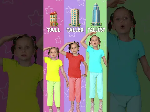 ¡Alto, más alto, el más alto! Adjetivos con -ER y -EST para niños