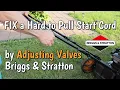Fix a Hard to Pull Start Cord by Adjusting Valves - Briggs Stratton 550EX Lawnmower Engine