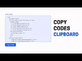 How To Copy Text To Clipboard using HTML CSS and JavaScript