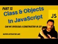 - Class Objects In JavaScript Can We Overload a Constructor in JS