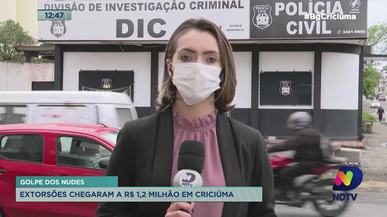 Golpe dos nudes: extorsões de vítimas chegaram a R$ 1,2 milhão em Criciúma