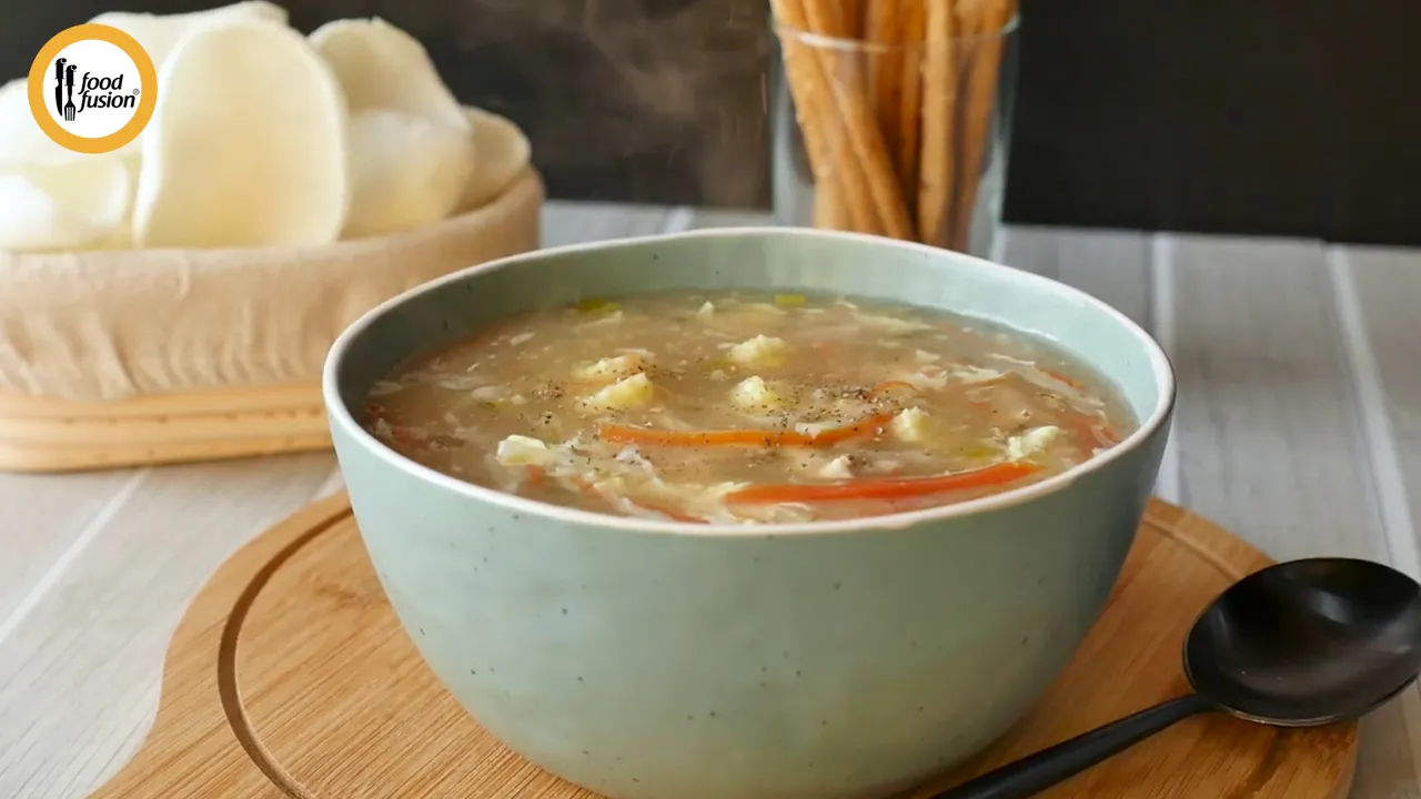 Restaurant Style Hot and Sour White Soup Recipe By Food Fusion