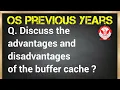 Buffer cache advantages and disadvantages