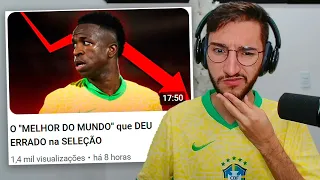 QUAL O PROBLEMA do VINI JR NA SELEÇÃO?