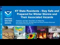 New Yorkers - Stay Safe Prepared for Nor easters Blizzards Heavy Snow Bands Coastal Flooding