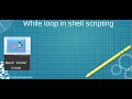 While loop in Linux bash scripting