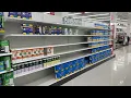 Empty Shelves at Target on Bay Parkway as Port Strike Panic Shopping starts
