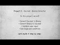 Decimal Binary Converter Python Basics Project 2