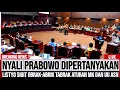 Lagu NYALI PRABOWO DIPERTANYAKAN !! LISTYO SIGIT KELUARKAN PERKAP OBRAK-ABRIK TABRAK ATURAN MK DAN UU ASN