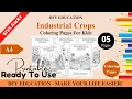 FREE Industrial Crops Coloring Pages For Kids 5 Pages