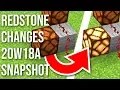 NEW Snapshot 20w18a REDSTONE HAS CHANGED