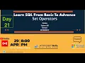 Day 22 - SQL from Basic To Advance
