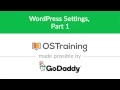 WordPress Beginner Tutorial WordPress Settings Part 1
