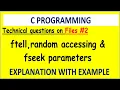 C FILES IN COMPETITIVE EXAMS ftell in c random accessing file in c fseek
